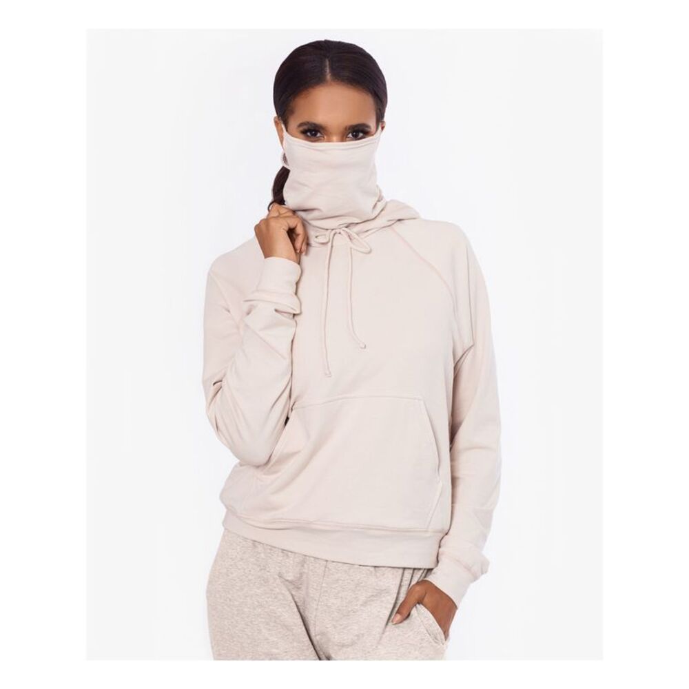 BAM BY BETSY & ADAM Womens Beige Stretch Pocketed Hoodie Top XL